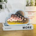 DIY tulip night lamp with decorative mirror and LED lighting in multiple colour options