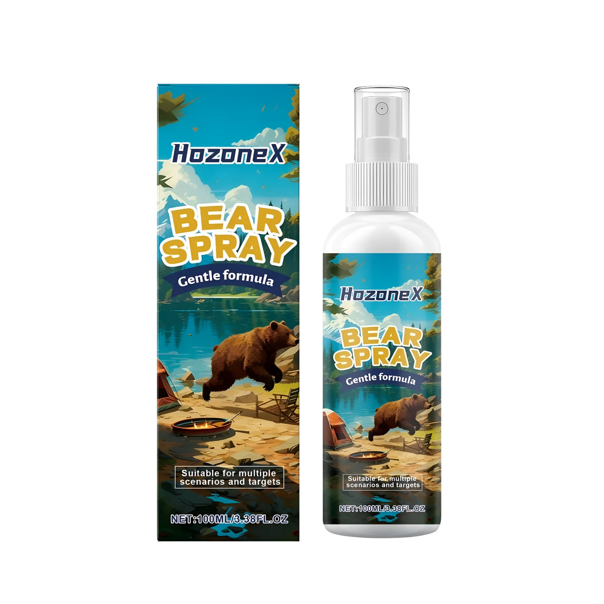 100ml bear spray canister with natural scent formula for outdoor safety