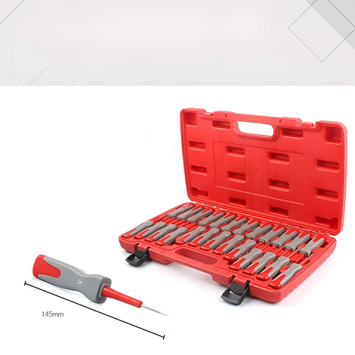 25 piece car terminal harness removal tool set in plastic storage case for automotive repair