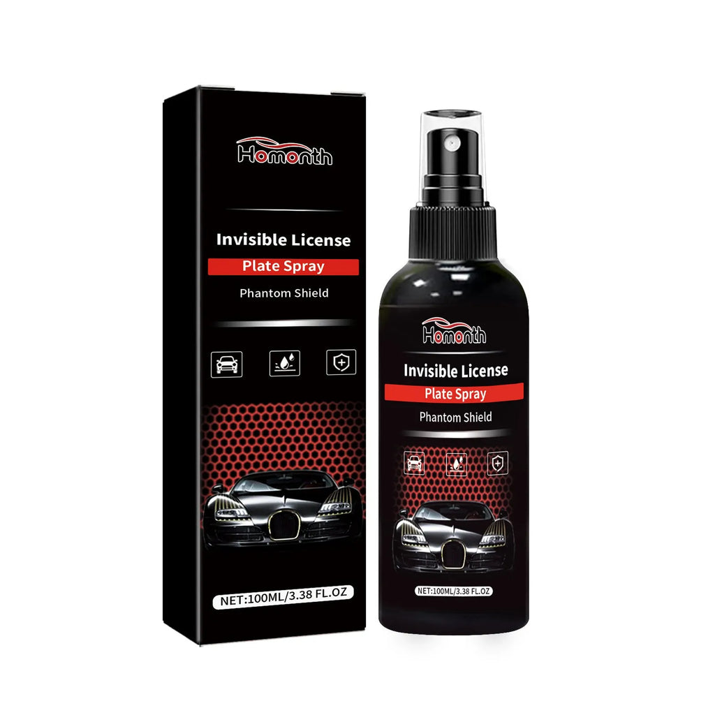Invisible license plate spray 100ml transparent coating bottle with protective spray nozzle