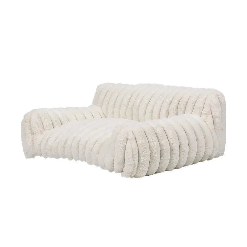 Milky White cloth dog bed and cathouse for dogs and cats, sizes S and M shown