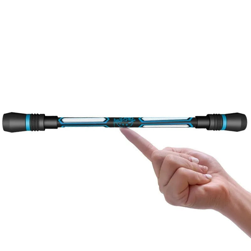 Frosted silica gel anti-slip rotary pen with 0.35mm writing needle tube showing textured grip area