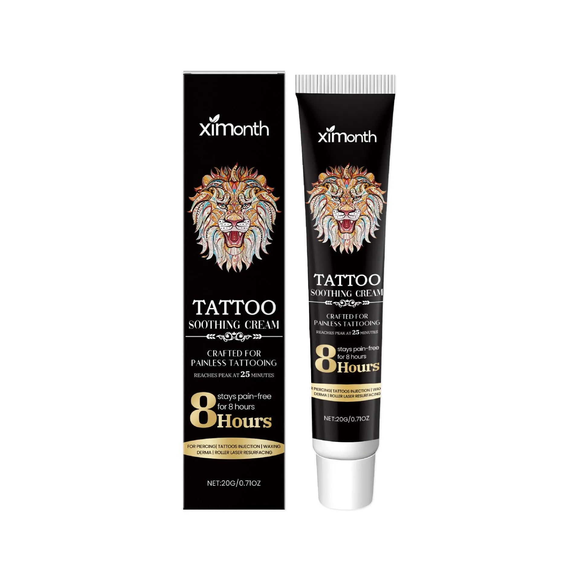 20g tattoo soothing neck cream tube for gentle cleaning and aftercare