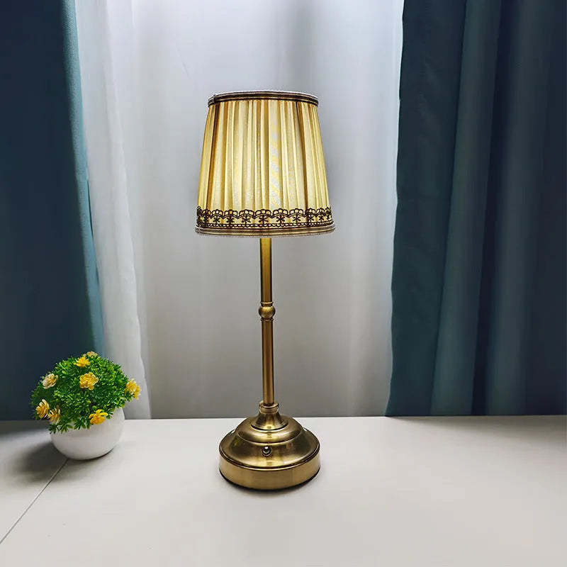 Nordic modern simple LED night lamp 14x40cm golden colour built-in battery