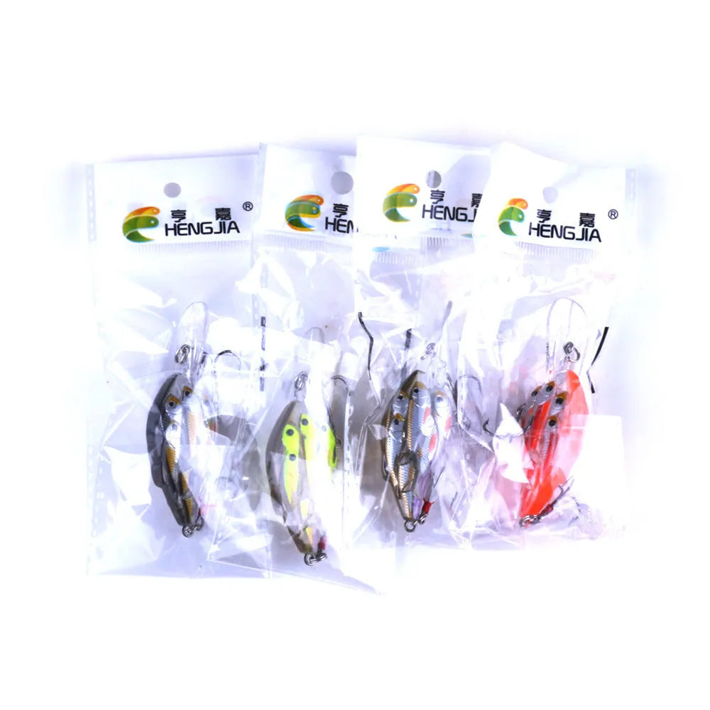 Fish feather hard bait fishing lure with 6# hook showing colour options for sea fishing