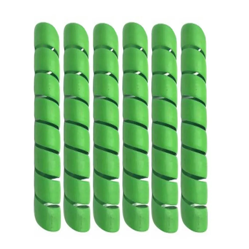 Plastic plant trunk protector in green, 4x40cm size, insect-proof and anti-bite for gardening