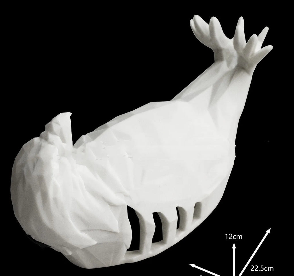 Eagle-shaped 3D projector wall lamp with resin plastic construction showing light projection effects