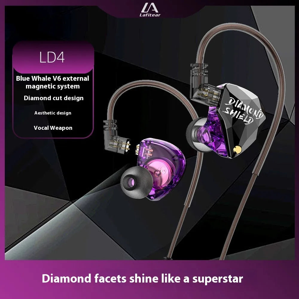 Wired ear-hook gaming headset with silver-plated cable, PC construction, 10mm driver, and 3.5mm plug