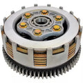 DM200 aluminium motorcycle clutch assembly for gear engagement and power transmission