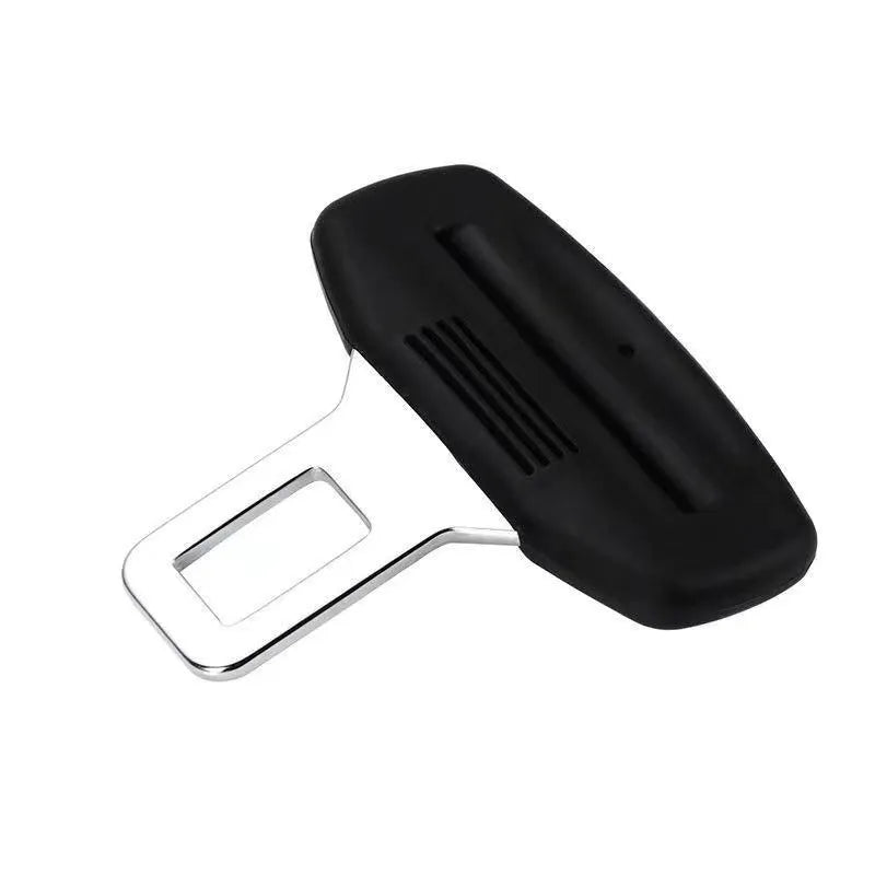 Plastic car seat belt buckle extender straight plate design with seat belt fastener