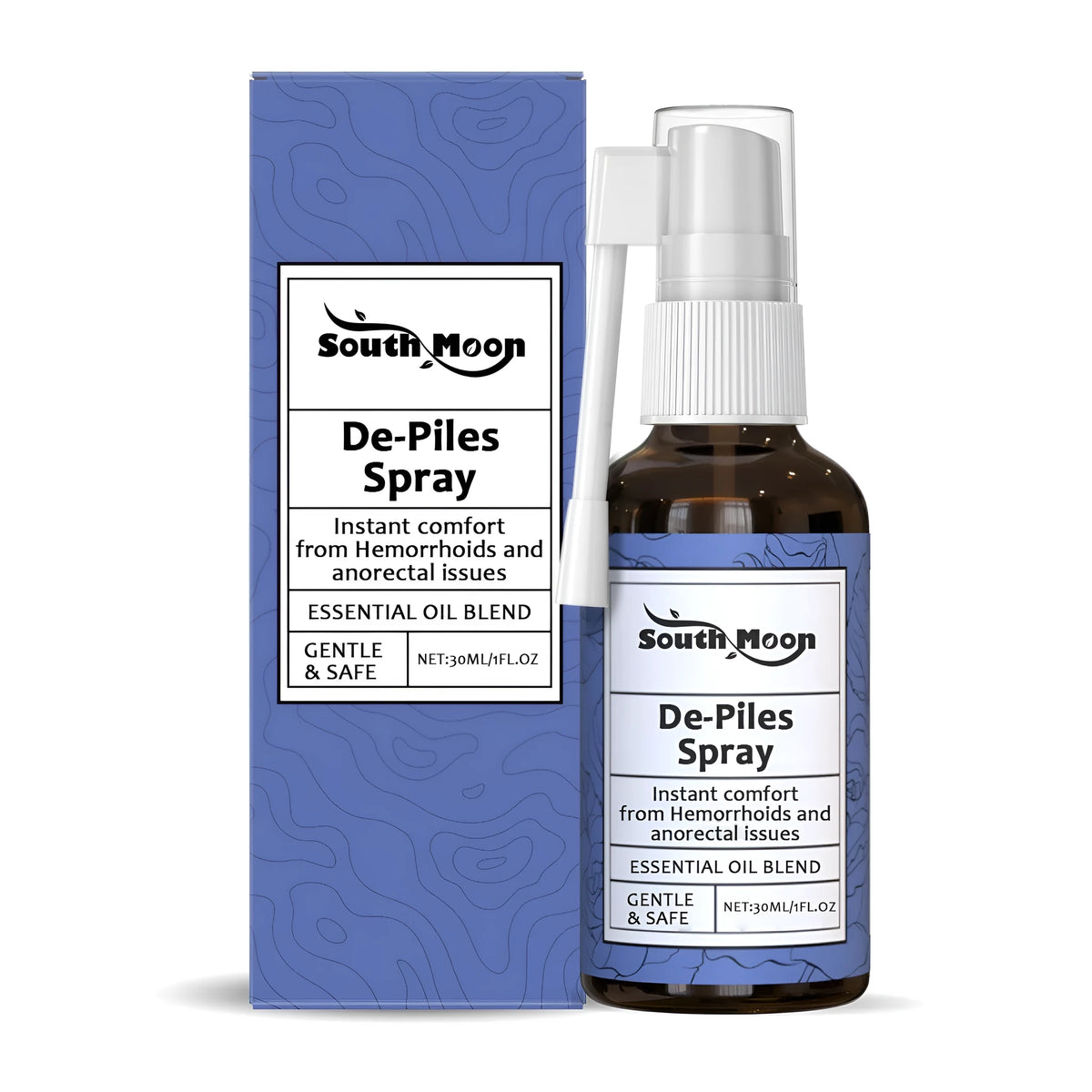 30ml perianal soothing spray bottle with menthol and aloe for cooling relief