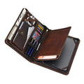 Genuine cowhide leather computer protective case for 13-15 inch laptops with sprayed finish and business style