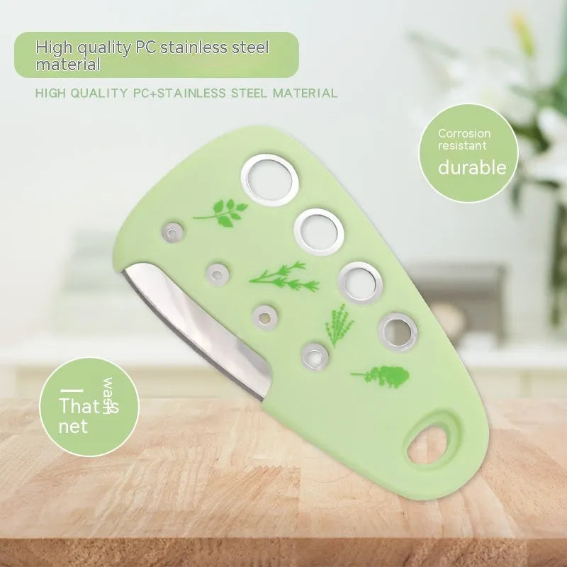 Six-piece kitchen gadget set with stainless steel and PC tools in colour box packaging