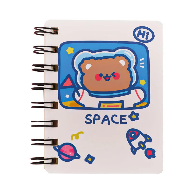 Small Astronaut series flipper notebook showing one of four space-themed cover designs.