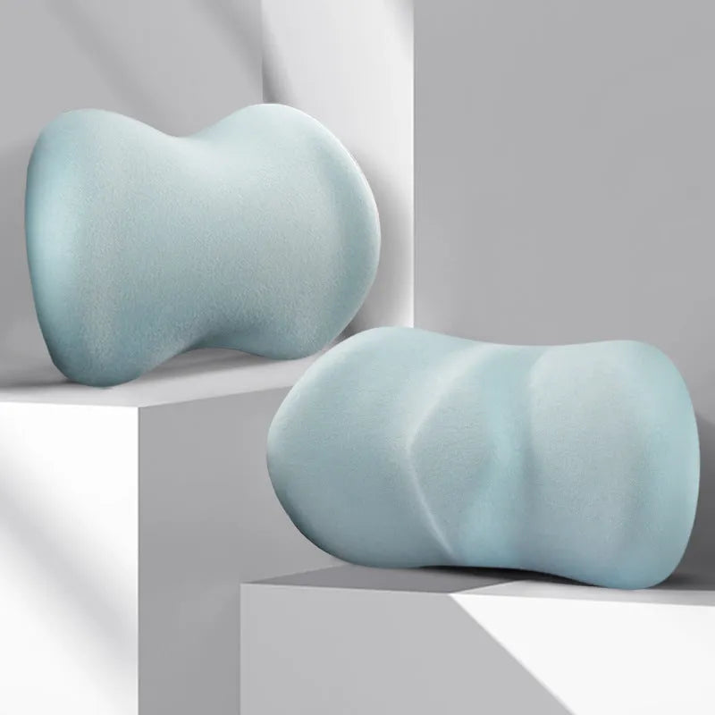 Car seat headrest pillow and lumbar support cushion set in five colour options
