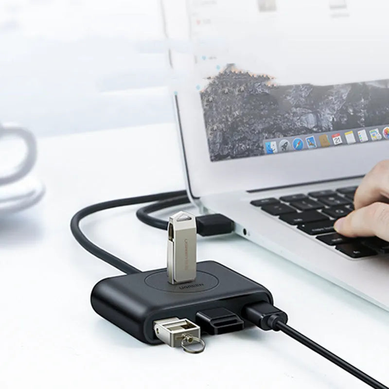 Black USB 3.0 extender adapter set with multiple cable length options for desktop computer connectivity
