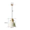 Intelligent pendant lamp with iron lampshade in pink, modern simple Northern Europe style