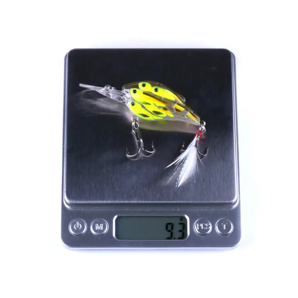 Fish feather hard bait fishing lure with 6# hook showing colour options for sea fishing