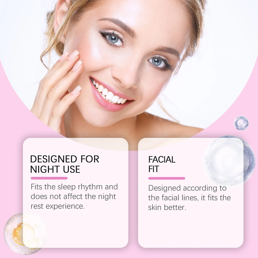 Transparent facial nursing patches for fine lines in pack of 144 with hyaluronic acid hydrogel