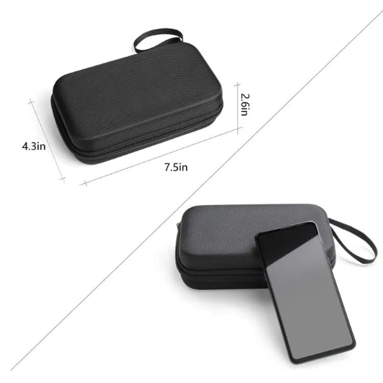 Black EVA PTZ camera storage bag medium size for Osmo camera protective carrying case