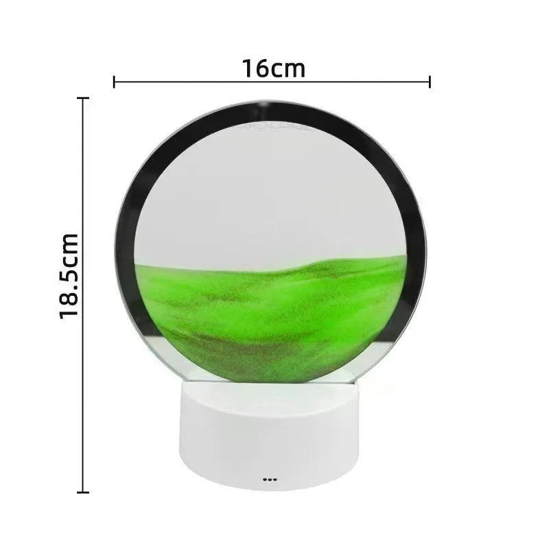 Creative decompression quicksand painting small night lamp USB 5V 7W 160x185mm colour options black blue green purple red yellow