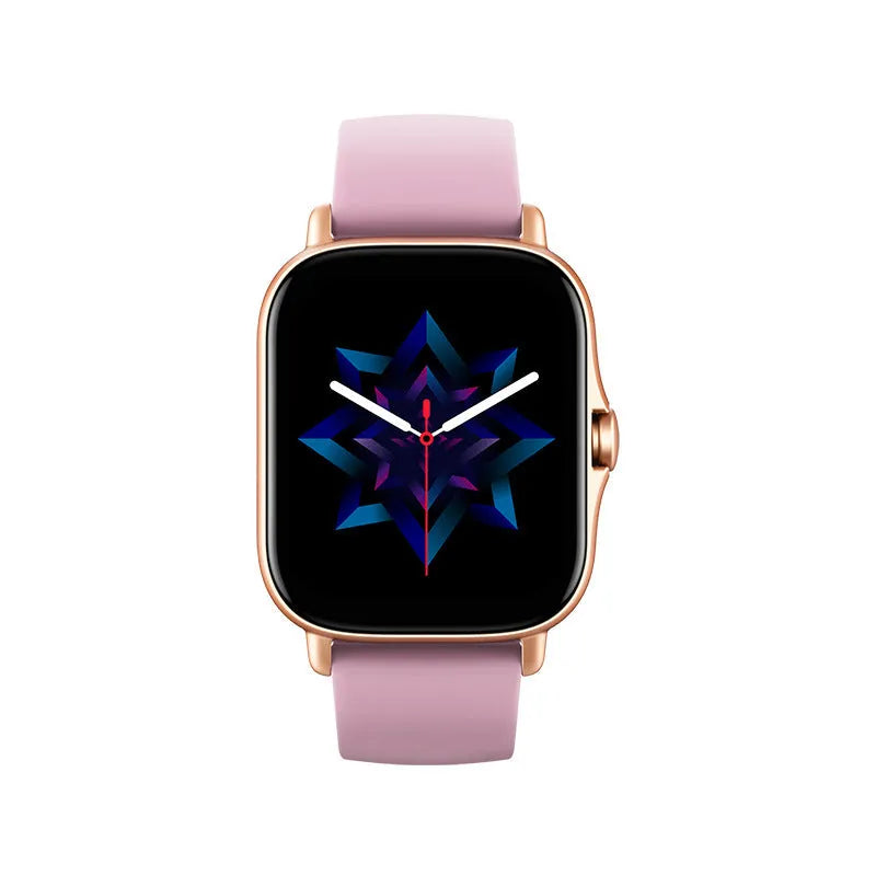GT20 smartwatch with black silicone wristband and 1.75-inch touch screen displaying health metrics
