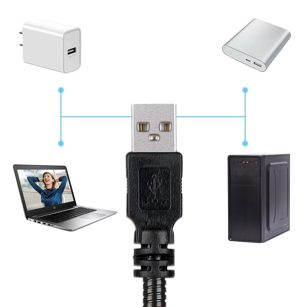 Star projector showing earth and moon projections with adjustable bracket and USB cable