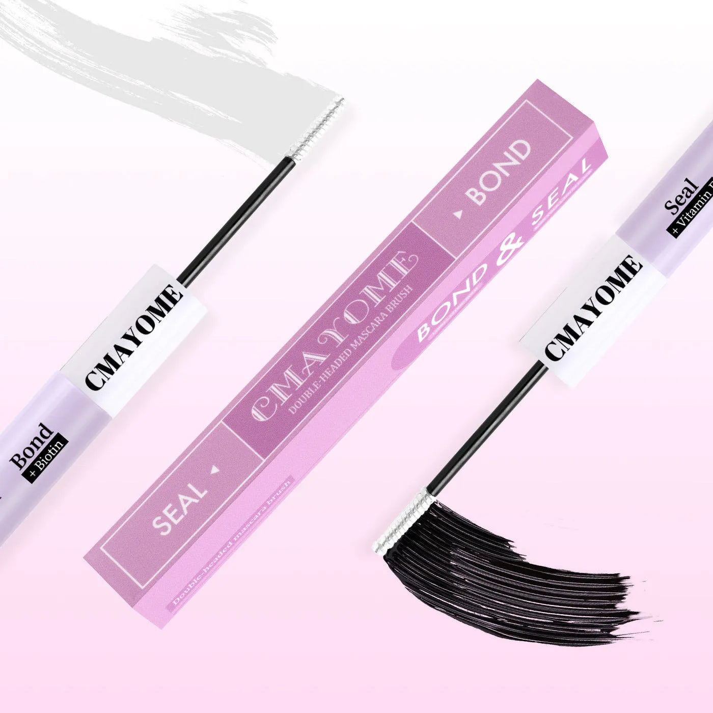 Double-headed eyelash glue waterproof quick setting split type for lash extensions adhesive