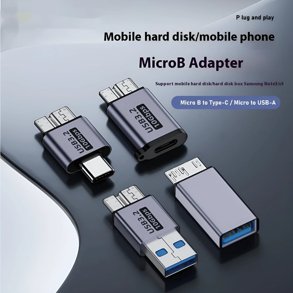 USB AM male to Micro-B female adapter for connecting older devices to modern USB ports