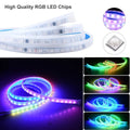 Flexible PVC LED light strip for automotive engine cover installation on General Motors cars.