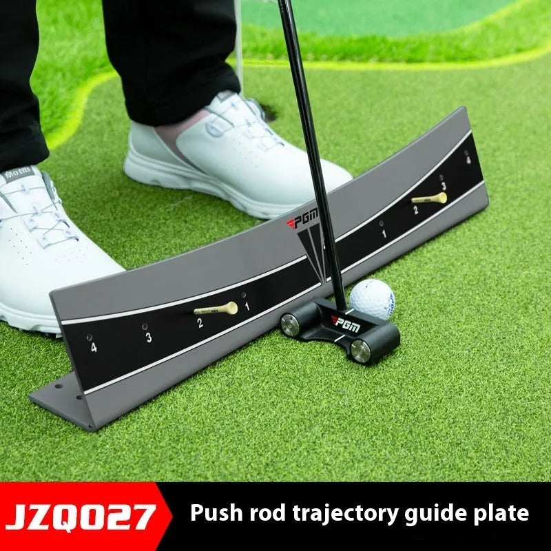 Adjustable PVC golf putter trajectory balance simulator for stroke training