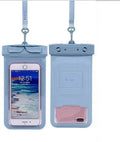 PVC waterproof mobile phone bag for outdoor activities available in multiple colours
