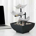 Modern minimalist desktop fountain water ornament with flowing water feature in JR001 colour