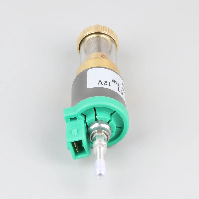 F type green headband oil filter for car parking heater with iron and plastic housing