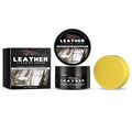 100g bottle of leather cleaning cream with sponge applicator for shoes and bags.