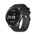 Smart watch with colour screen displaying heart rate reading on silicone wristband