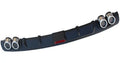 PP plastic automotive rear bumper spoiler in black and silver black colour options