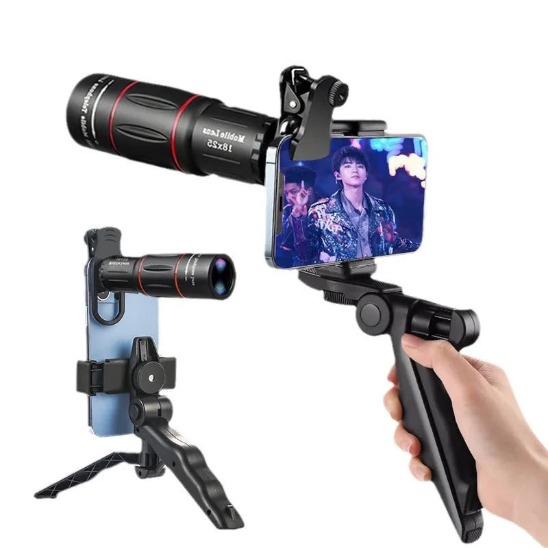 18x high-definition external telephoto lens for mobile phones with waist pack and cleaning cloth