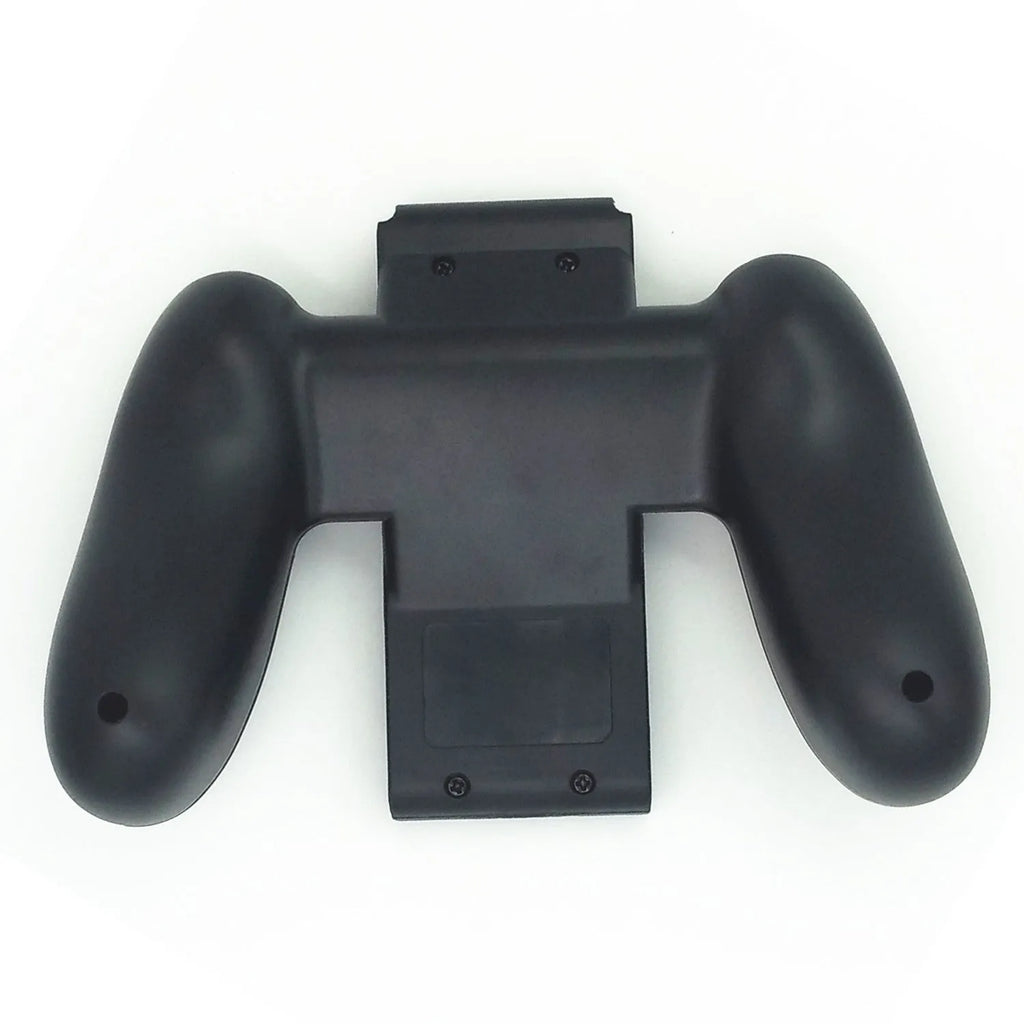 Black ABS handle grip for Nintendo Switch Joy-Con displaying 14x12x4cm size