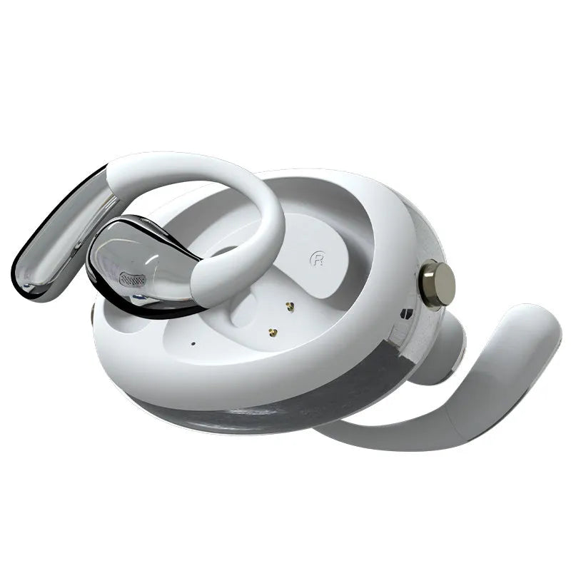 Wireless Bluetooth headset with AI translation and noise reduction, ear hook design, PC ABS material, black colour