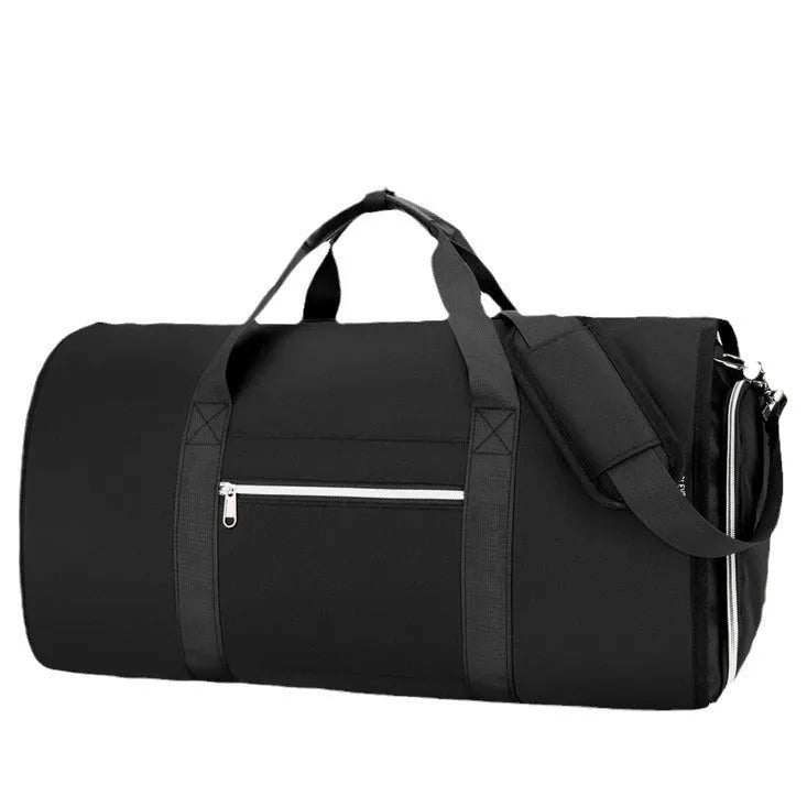 Oxford cloth multipurpose storage bag with dry-wet separation compartments in grey colour