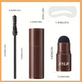 Professional eyebrow stamp kit with waterproof brown brow cream in 2g pot