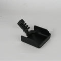 Yellow and black plastic phone sunshade with a clip for attachment to smartphones outdoors.