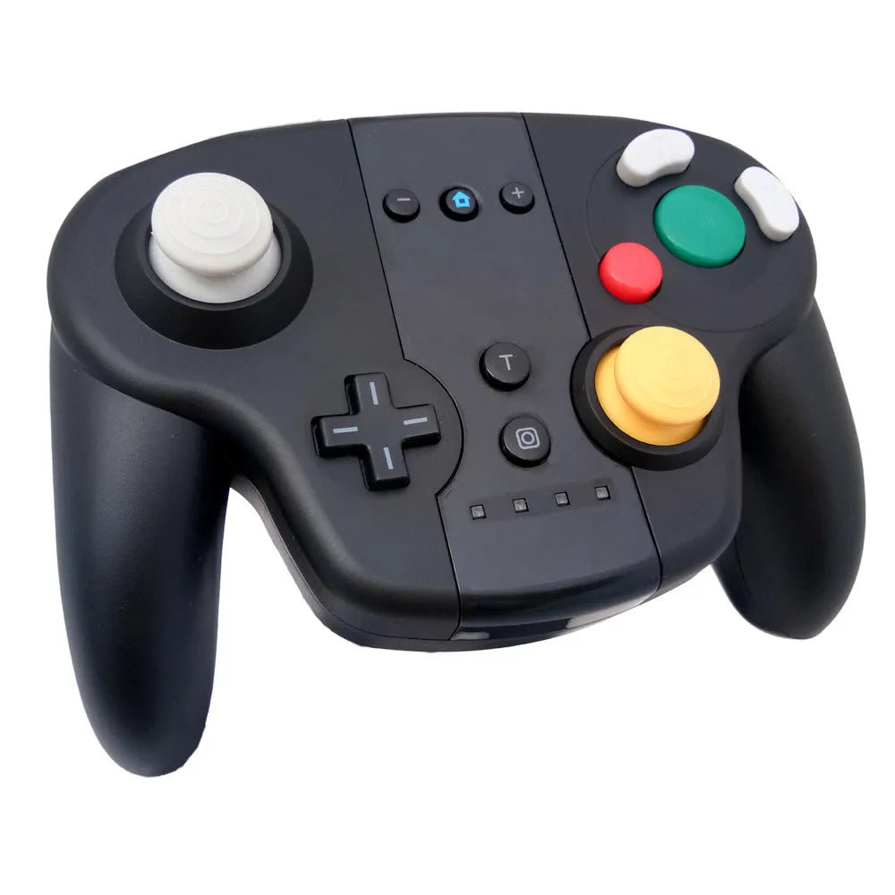 Black wireless gamepad with NFC function for Nintendo Switch consoles