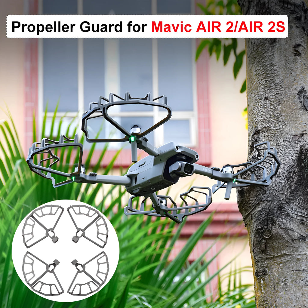 Grey ABS anti-collision propeller protection ring for DJI Air 2S and Royal Air 2 drones