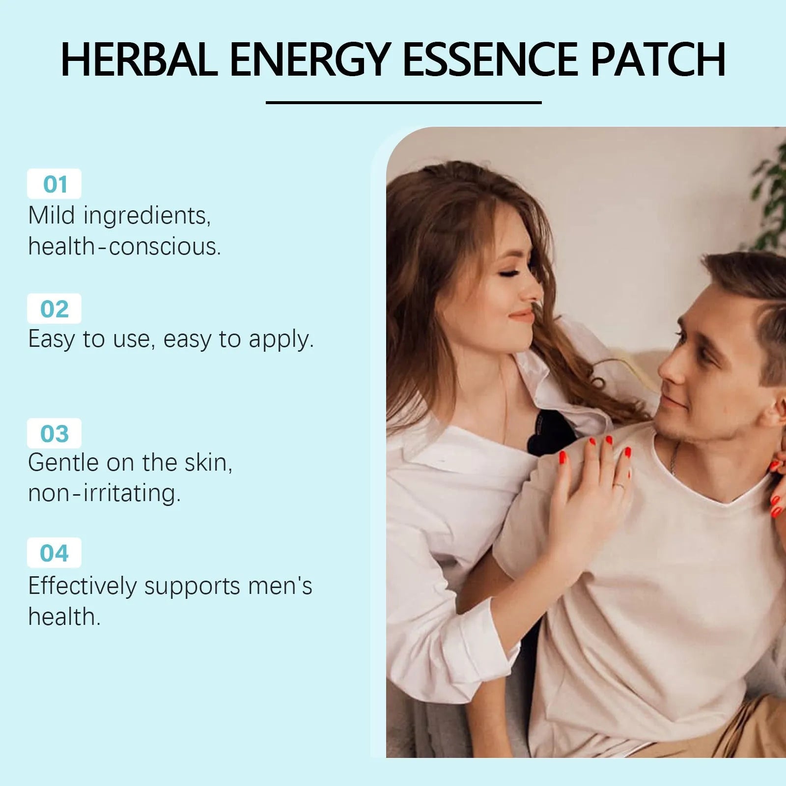 Pack of 10 herbal navel patches with moxa leaf and Asian ginseng ingredients