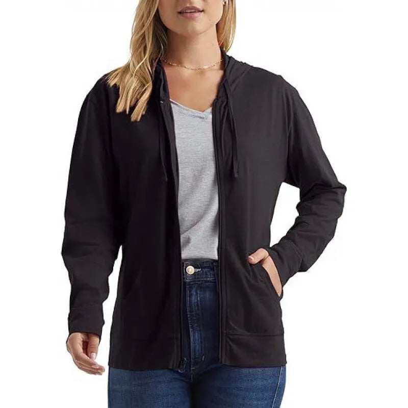 Loose fit polyester sports pullover hoodie in solid colours with long sleeves