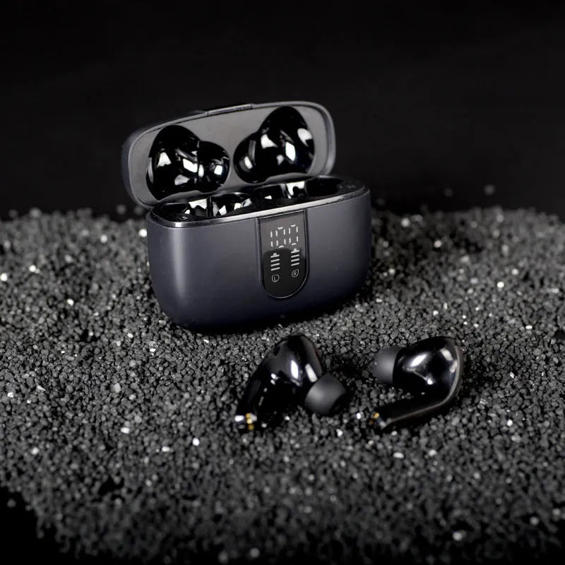 Jerry X08 wireless Bluetooth earbuds with charging case in black, grey or white colours