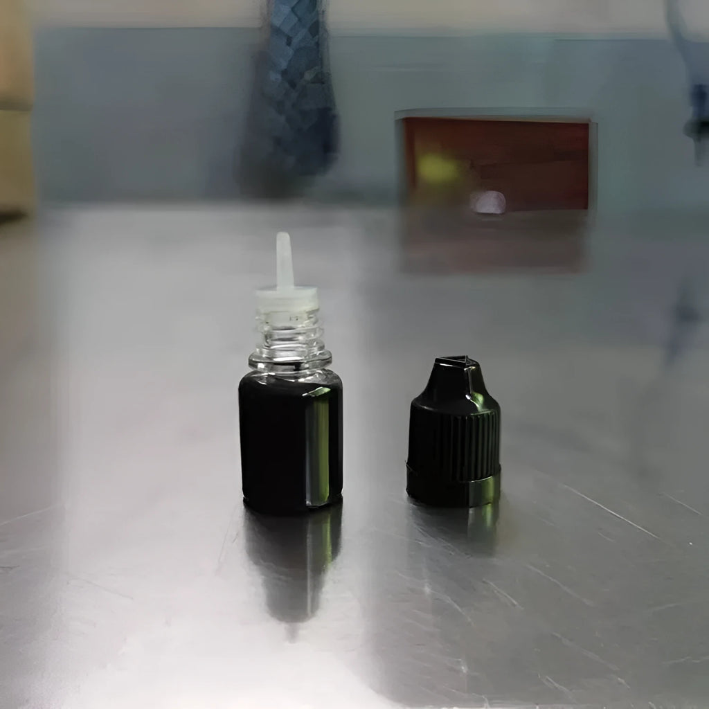 5ml black confidentiality seal ink bottle for fast-drying document security markings