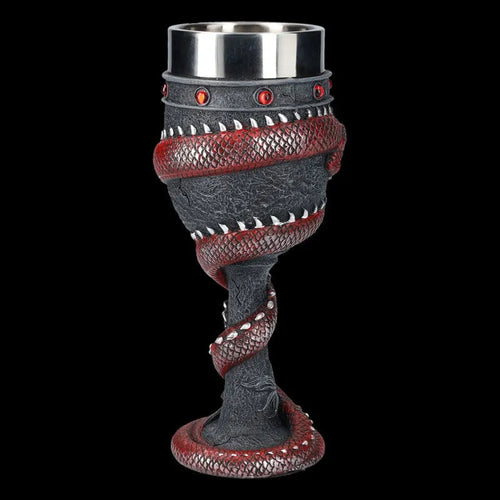 3D dragon design stainless steel red wine glass in gold or red colour with 200ml capacity